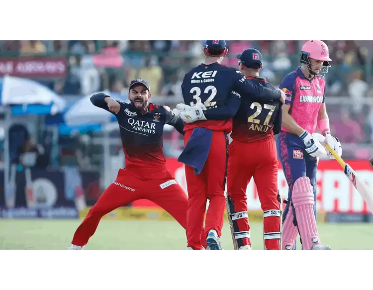 રાજસ્થાનની શરમજનક હાર, રોયલ ચેલેન્જર્સ બેંગ્લોર 112 રનથી જીત્યું