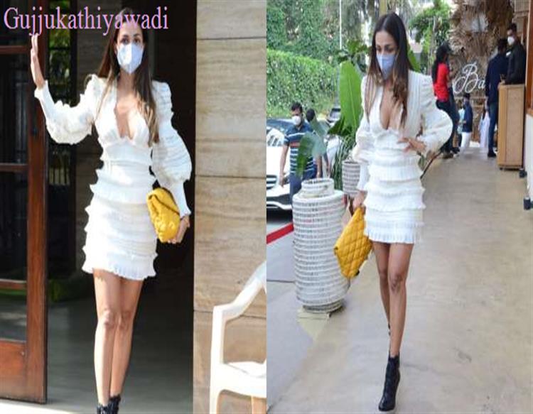  મલાઇકા હોટ ડ્રેસમાં અર્જુન સાથે… પણ અંદર નથી પહેરી…