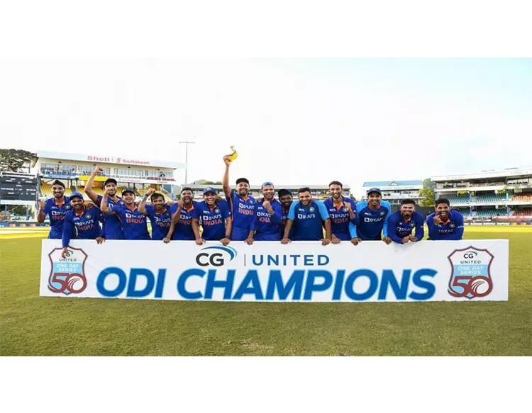 ટીમ ઇન્ડિયાએ વનડે સીરીઝમાં WIના સૂપડા કર્યા સાફ, ગિલ જીતનો હીરો