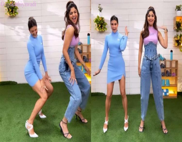  શિલ્પા શેટ્ટી અને જેકલીન ફર્નાન્ડિઝે દેખાડ્યા હોટ મૂવ્સ, જૂઓ વીડિયો